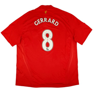 2008-10 Liverpool Home Shirt Gerrard #8 - 5/10 - (XXL)