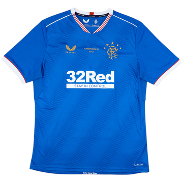 2021-22 Rangers Champions Home Shirt - 8/10 - (XL)