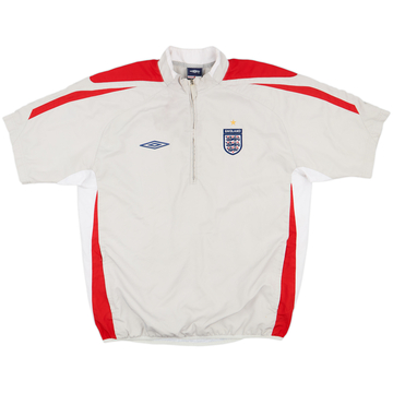 2007-08 England Umbro 1/4 Zip S/S Training Top - 9/10 - (L)