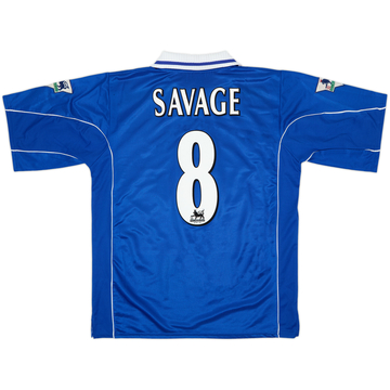 2001-02 Leicester Home Shirt Savage #8 - 8/10 - (L)