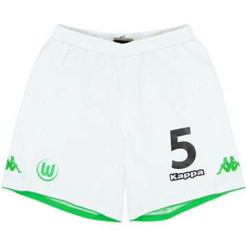 2014-15 Wolfsburg Player Issue Home Shorts #5 - 8/10 - (S)