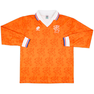 1994 Netherlands Player Issue Home L/S Shirt #14 - 7/10 - (XL)
