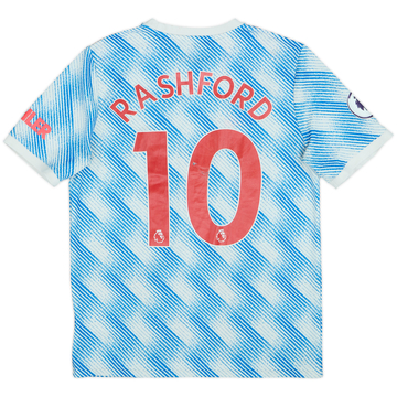 2021-22 Manchester United Away Shirt Rashford #10 - 5/10 - (XL.Boys)