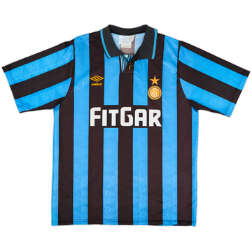 1991-92 Inter Milan Home Shirt #10 - 7/10 - (M)