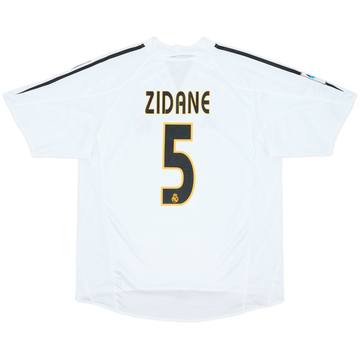 2004-05 Real Madrid Home Shirt Zidane #5 - 5/10 - (M)