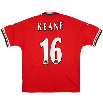 1998-00 Manchester United Home Shirt Keane #16 - 8/10 - (M)
