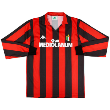 1988-89 AC Milan Home L/S Shirt #10 - 9/10 - (L)