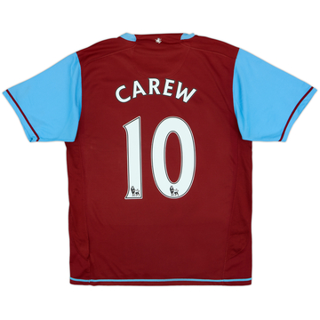 2007-08 Aston Villa Home Shirt Carew #10 - 5/10 - (M)