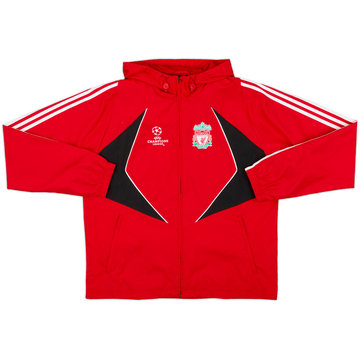 2007-08 Liverpool adidas CL Hooded Rain Jacket - 8/10 - (L/XL)