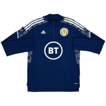 2021-22 Scotland adidas 1/4 Zip Training Top - 10/10 - (L)