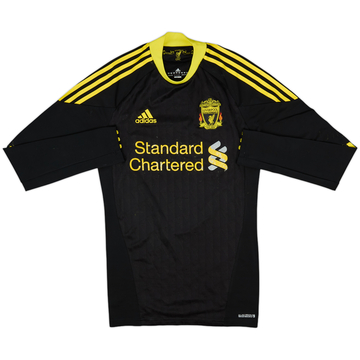 2010-11 Liverpool Player Issue Techfit Third L/S Shirt - 4/10 - (M)