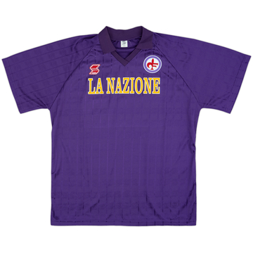 1989-90 Fiorentina Home Shirt #10 - 8/10 - (XL)