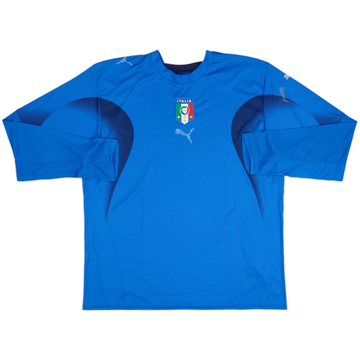 2006 Italy Home L/S Shirt - 4/10 - (XL)