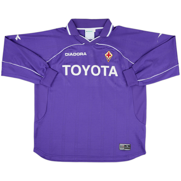 2000-01 Fiorentina Home L/S Shirt - 5/10 - (XXL)