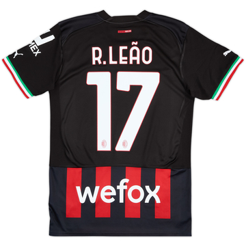 2022-23 AC Milan Home Shirt R.Leao #17 - 9/10 - (S)