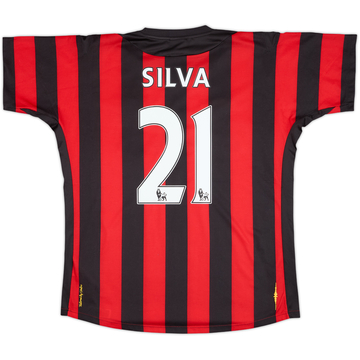 2011-12 Manchester City Away Shirt Silva #21 - 5/10 - (L)
