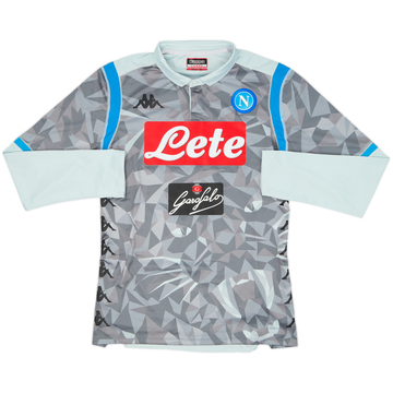 2018-19 Napoli Authentic Third L/S Shirt - 6/10 - (L)