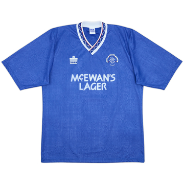 1990-92 Rangers Home Shirt - 8/10 - (L)