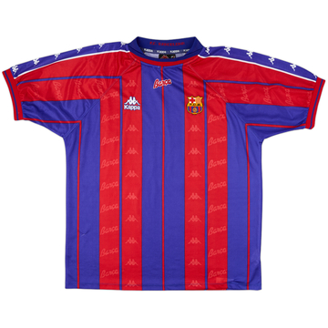 1997-98 Barcelona Home Shirt - 9/10 - (XL)