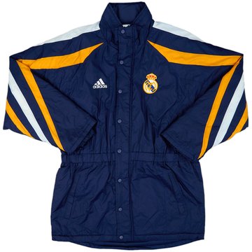 1998-99 Real Madrid adidas Padded Bench Coat - 7/10 - (M/L)