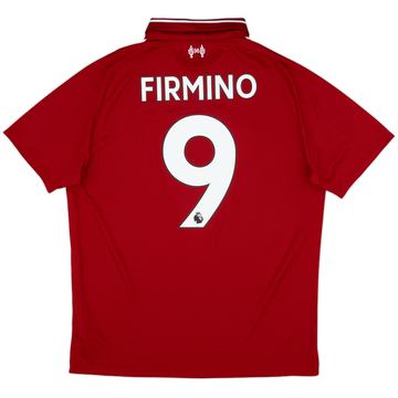 2018-19 Liverpool '6 Times' Home Shirt Firmino #9 - 10/10 - (M)