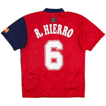 1996-98 Spain Home Shirt R.Hierro #6 - 9/10 - (S)