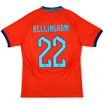 2022-23 England Away Shirt Bellingham #22 - 10/10 - (S)