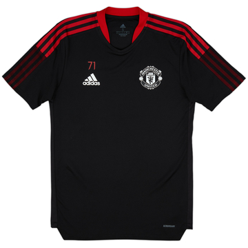 2021-22 Manchester United Player Issue adidas Training Shirt #71 - 9/10 - (S)