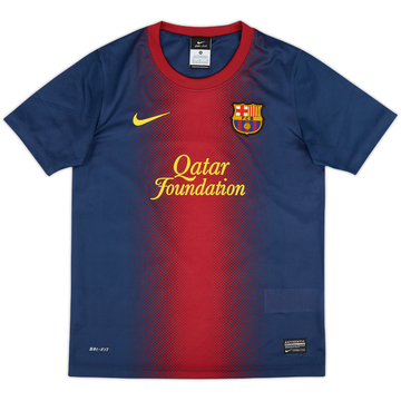 2012-13 Barcelona Basic Home Shirt - 10/10 - (M.Boys)
