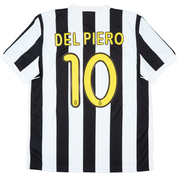 2009-10 Juventus Home Shirt Del Piero #10 - 9/10 - (L)