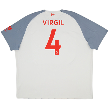 2018-19 Liverpool Third Shirt Virgil #4 - 6/10 - (3XL)