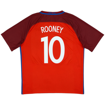 2016-17 England Away Shirt Rooney #10 - 6/10 - (XL)