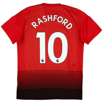 2018-19 Manchester United Home Shirt Rashford #10 - 8/10 - (S)