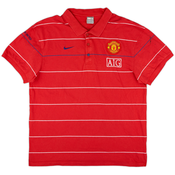 2008-09 Manchester United Nike Polo Shirt - 6/10 - (XXL)
