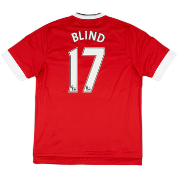 2015-16 Manchester United Home Shirt Blind #17 - 8/10 - (L)