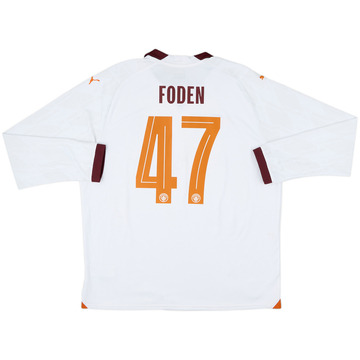 2023-24 Manchester City Away L/S Shirt Foden #47 - 6/10 - (XL)