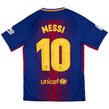 2017-18 Barcelona Home Shirt Messi #10 - 7/10 - (S)