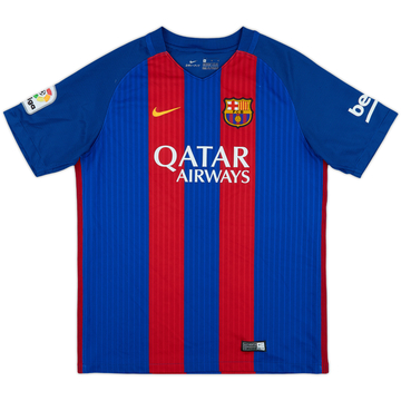 2016-17 Barcelona Home Shirt - 8/10 - (XL.Boys)