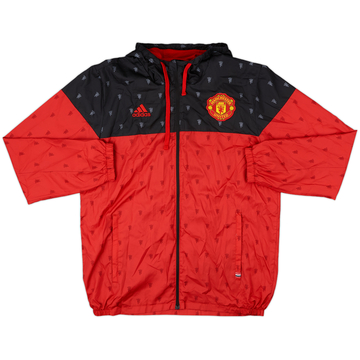 2016-17 Manchester United adidas Hooded Rain Jacket - 8/10 - (M)