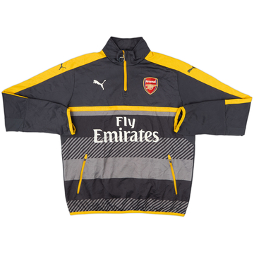 2016-17 Arsenal Puma 1/4 Zip Sweat Top - 9/10 - (XL)