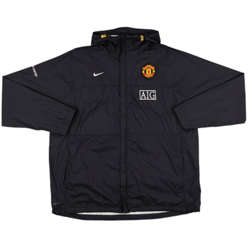 2008-09 Manchester United Nike Hooded Rain Jacket - 9/10 - (XXL)