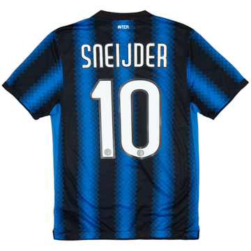 2010-11 Inter Milan Home Shirt Sneijder #10 - 8/10 - (S)