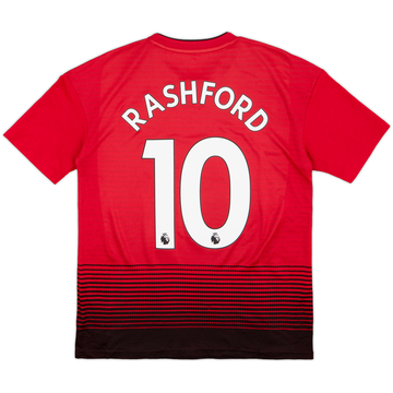 2018-19 Manchester United Home Shirt Rashford #10 - 7/10 - (XL.Boys)