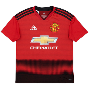 2018-19 Manchester United Home Shirt - 8/10 - (L.Boys)