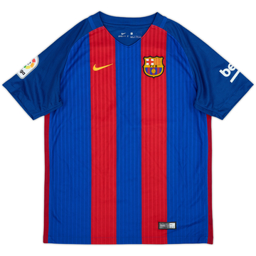 2016-17 Barcelona Home Shirt - 8/10 - (L.Boys)