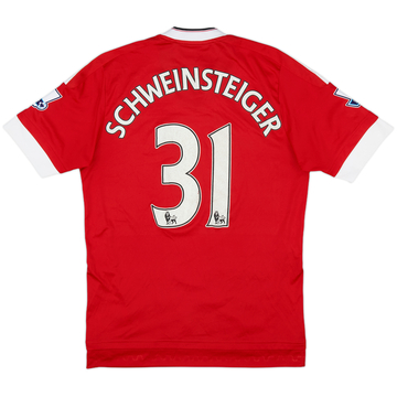2015-16 Manchester United Home Shirt Schweinsteiger #31 - 6/10 - (S)