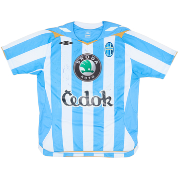 2008-09 Mlada Boleslav Squad Signed Home Shirt - 7/10 - (L)