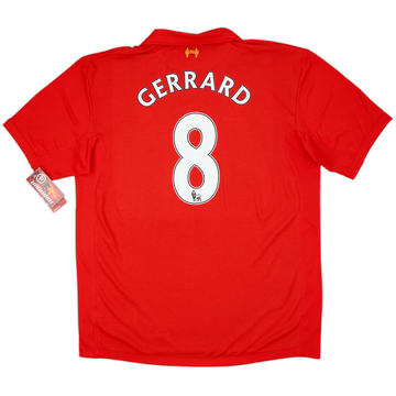 2012-13 Liverpool Home Shirt Gerrard #8 (XXL)