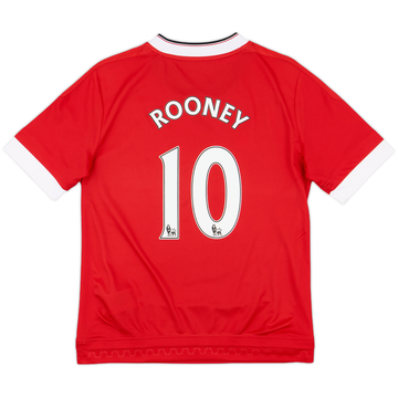 2015-16 Manchester United Home Shirt Rooney #10 - 10/10 - (M.Boys)
