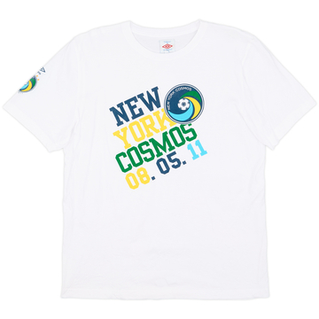2011 New York Cosmos Umbro '40th Anniversary' Graphic Tee - 8/10 - (L)